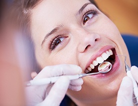 Woman examined following dental restorations