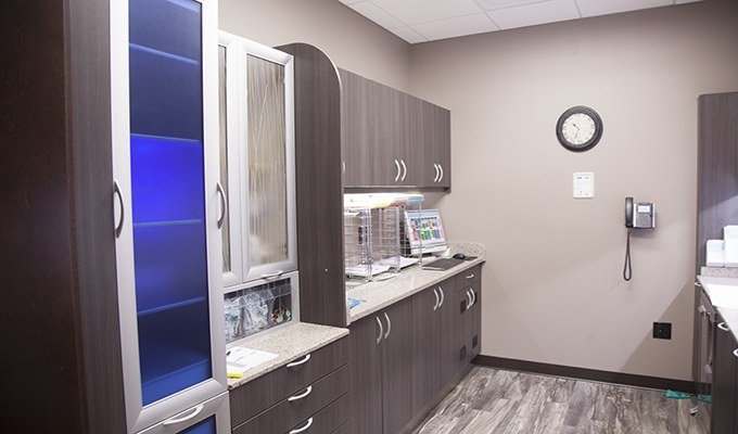 Dental lab and sterilization area